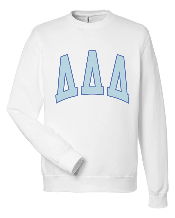 Varsity Crew Sweatshirt- Delta Delta Delta