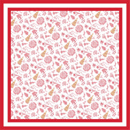 Greek Toile Silk Scarve- Chi Omega