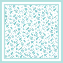 Greek Toile Silk Scarve-Zeta Tau Alpha Preorder