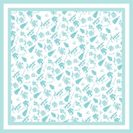 Greek Toile Silk Scarve-Zeta Tau Alpha Preorder