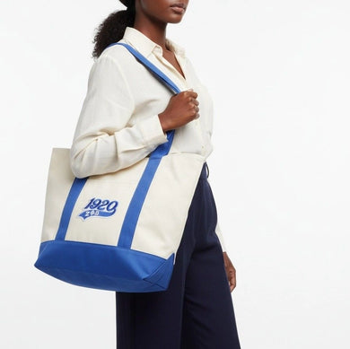 Large Canvas Tote Bag- Zeta Phi Beta