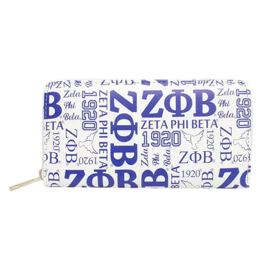 Graphic Print Wallet- Zeta Phi Beta
