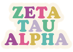 Tumbler Magnet- Zeta Tau Alpha