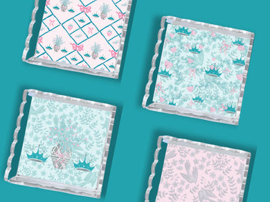 Scalloped Tray- Zeta Tau Alpha