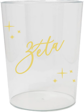 Vintage Vegas Wastebasket- Zeta Tau Alpha