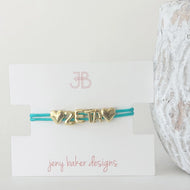 Bubble Cord Bracelet- Zeta Tau Alpha