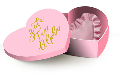 Sorority Badge Pillow and Box - Zeta Tau Alpha