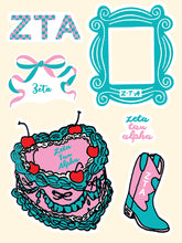 Sorority Puffy Stickers