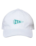 Needlepoint Pennant Hat- Zeta Tau Alpha