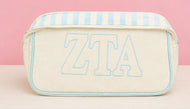 Canvas and Colors Cosmetic Bag- Zeta Tau Alpha