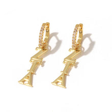 Greek Letter Huggie Hoops- Zeta Tau Alpha
