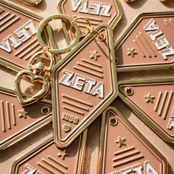 Enamel Motel Keychain- Zeta Tau Alpha