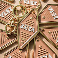 Enamel Motel Keychain- Zeta Tau Alpha