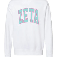 Varsity Crew Sweatshirt- Zeta Tau Alpha