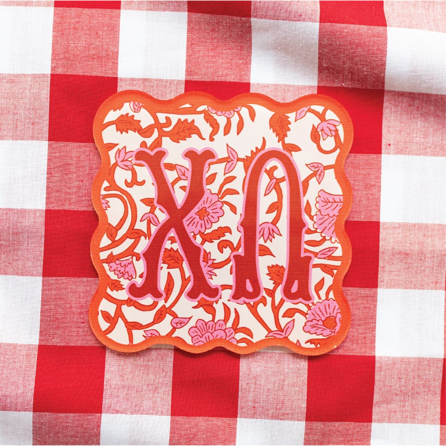 Block Acrylic Coaster- Chi Omega