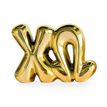 Gold Bubble Shelf Letter-Chi Omega
