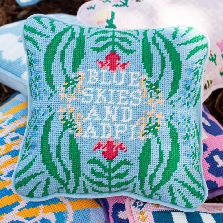 Sorority Needlepoint Pillow *Pre-Order* Alpha Delta Pi