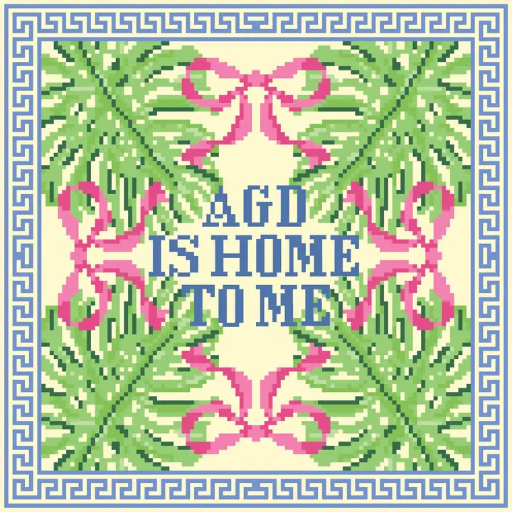 Sorority Needlepoint Pillow *Pre-Order* Alpha Gamma Delta