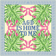 Sorority Needlepoint Pillow- Alpha Gamma Delta