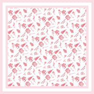 Greek Toile Silk Scarve-Alpha Gamma Delta Preorder
