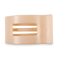 Teleties Flat Rectangle Hair Clip- Almond Beige