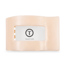 Teleties Flat Rectangle Hair Clip- Almond Beige