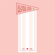 Pennant Flag Notepad- Alpha Chi Omega