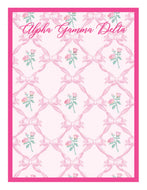Romantic Floral Notepad-Alpha Gamma Delta