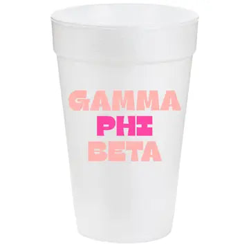 Multi-Color Styrofoam Cups- Gamma Phi Beta