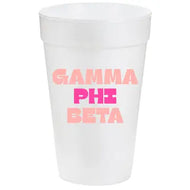 Multi-Color Styrofoam Cups- Gamma Phi Beta