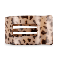 Teleties Flat Rectangle Hair Clip- Blond Tortoise