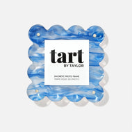 Mini Acrylic Picture Frame- Blue Marbled