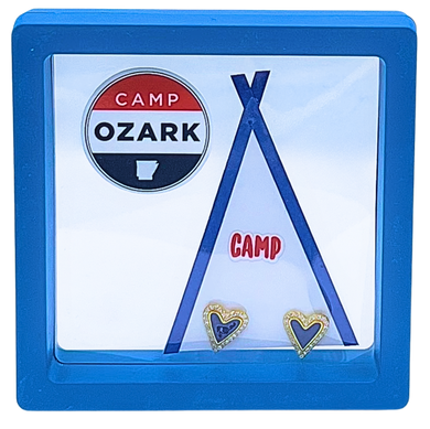 Camp Earrings- Ozark Navy