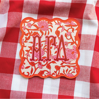 Block Acrylic Coaster- Alpha Gamma Delta