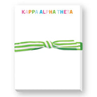 Sorority Greek Rainbow Mini Notepad - Kappa Alpha Theta