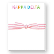 Sorority Greek Rainbow Mini Notepad - Kappa Delta