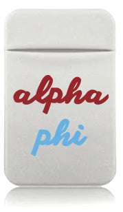 Stretchy Phone Wallet- Alpha Phi