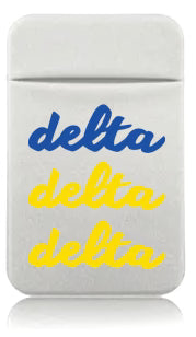 Stretchy Phone Wallet- Delta Delta Delta