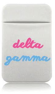 Stretchy Phone Wallet- Delta Gamma