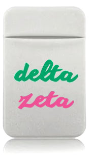 Stretchy Phone Wallet- Delta Zeta
