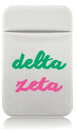 Stretchy Phone Wallet- Delta Zeta