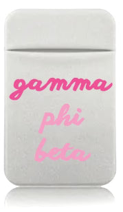 Stretchy Phone Wallet- Gamma Phi Beta
