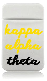Stretchy Phone Wallet- Kappa Alpha Theta