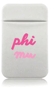 Stretchy Phone Wallet- Phi Mu