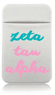 Stretchy Phone Wallet- Zeta Tau Alpha
