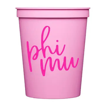 Colored Cups- Phi Mu