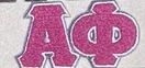 Greek Chenille Sticker- Alpha Phi