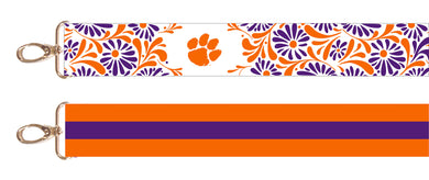 Floral Purse Strap- Clemson