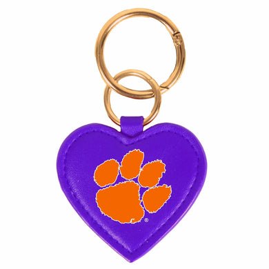 Heart Purse Charm/Keyring- Clemson