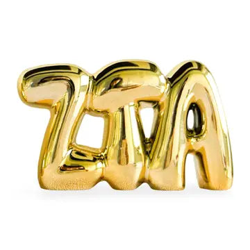 Gold Bubble Shelf Letter-Zeta Tau Alpha